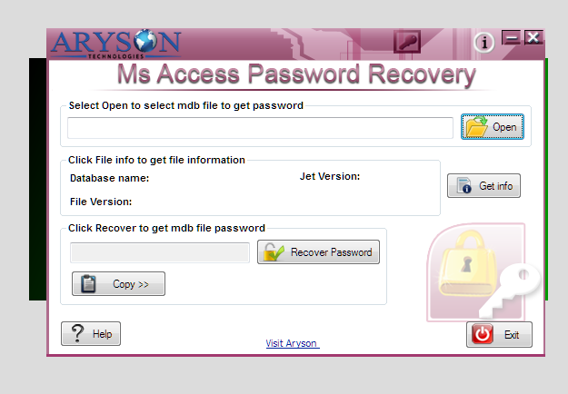 access password recovery, ms access password recovery tool, ms access password recovery software