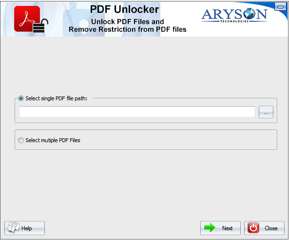 PDF File Unlocker