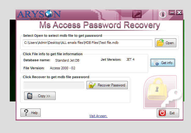 accdb password recovery full version