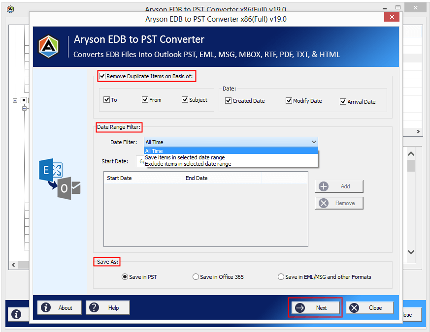 EDB to PST Converter