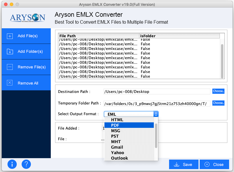 EMLX Converter