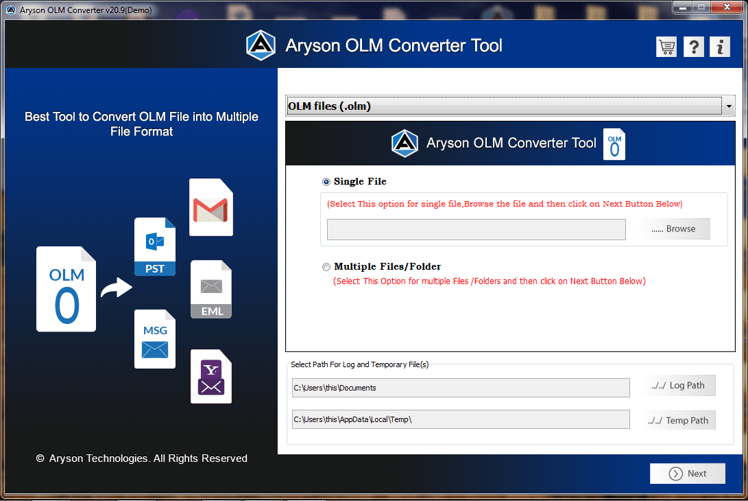 OLM Converter