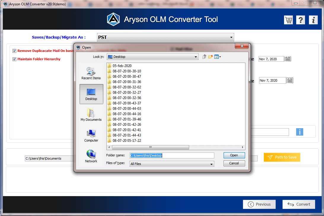 OLM Converter