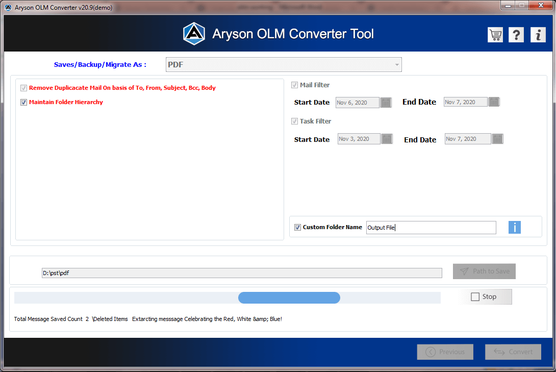 OLM Converter