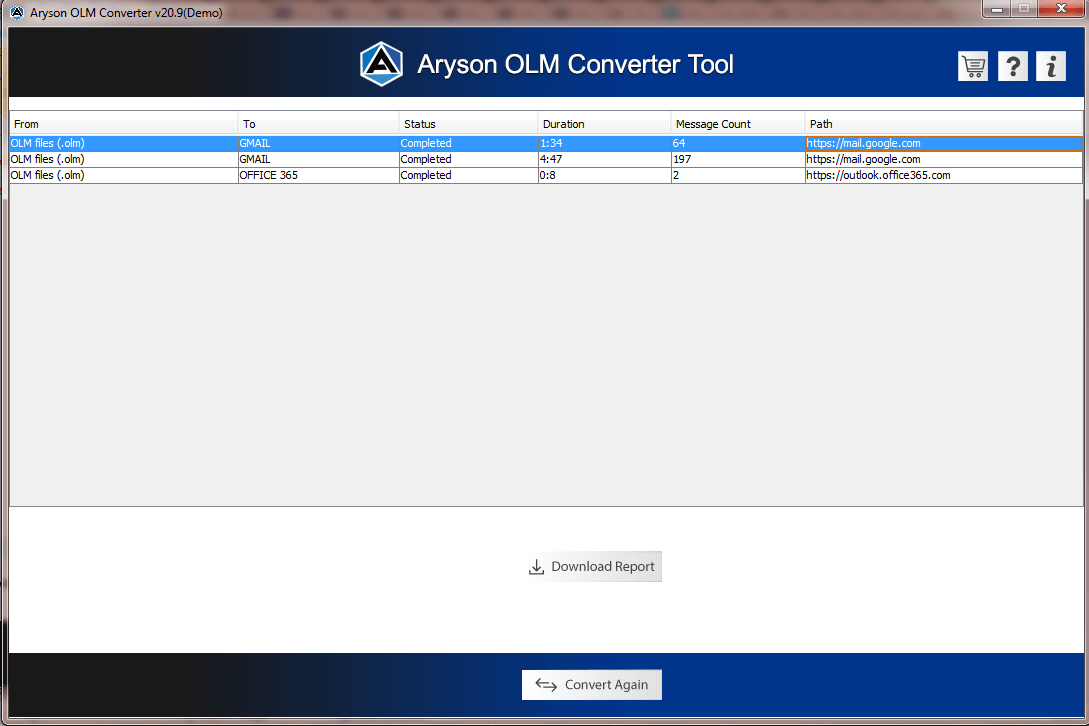 OLM Converter