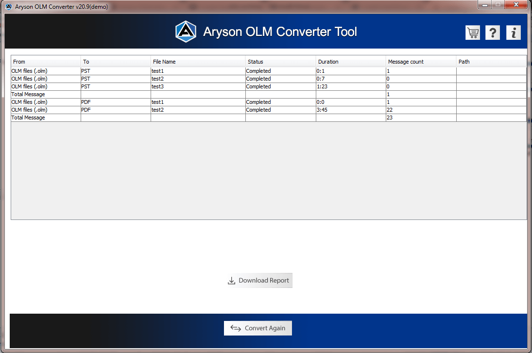 OLM Converter