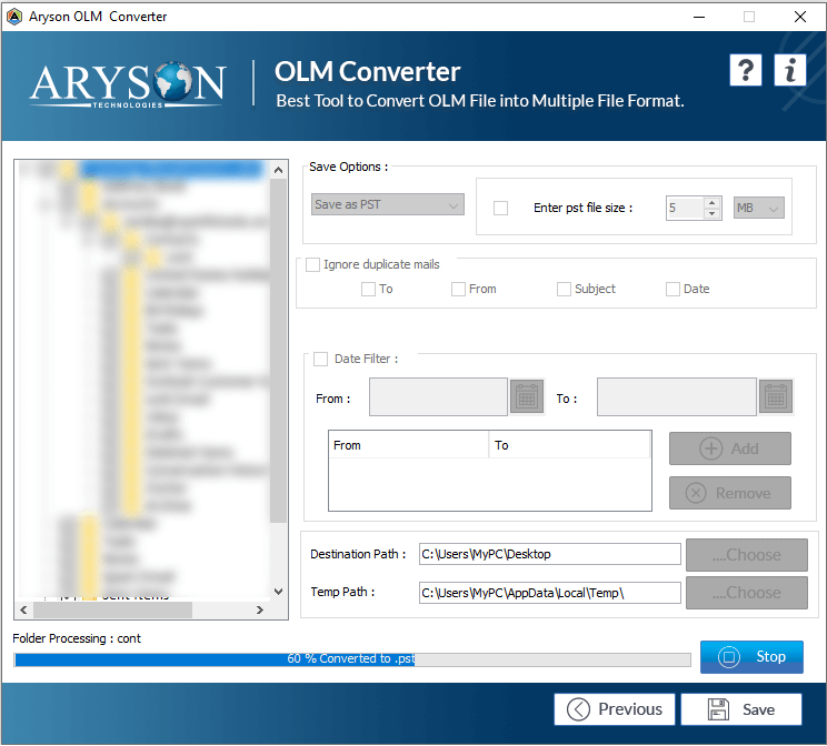 export olm into mbox