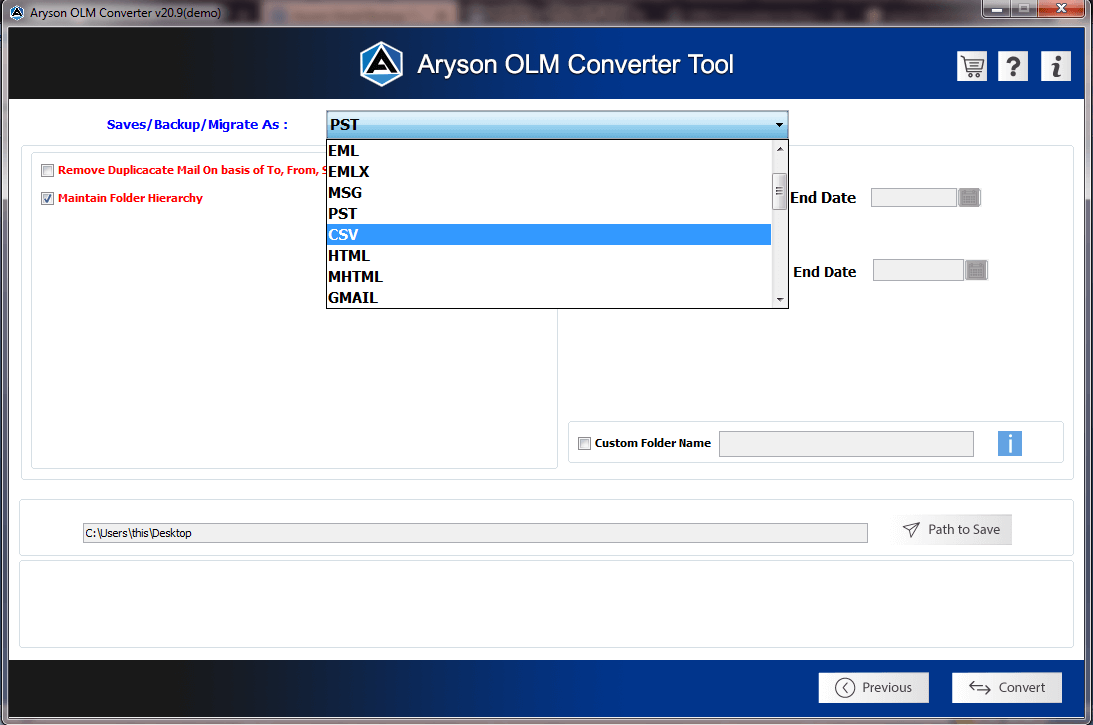 OLM Converter