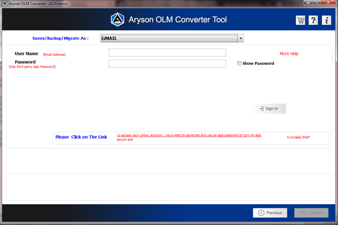 OLM Converter