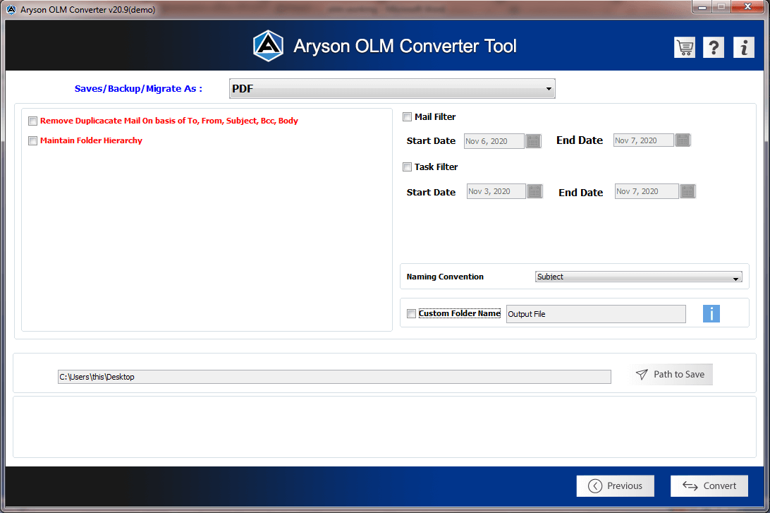 OLM Converter