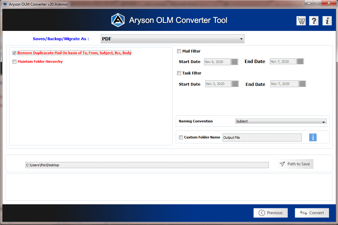 OLM Converter