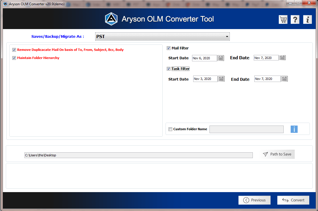 OLM Converter