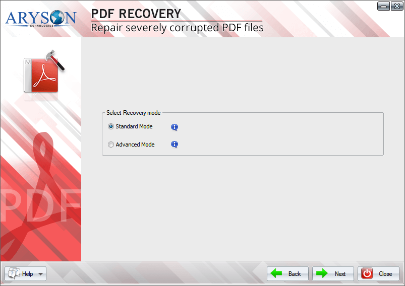 PDF Recovery Mode