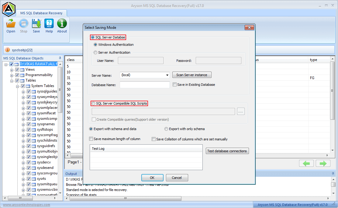 sql database recovery