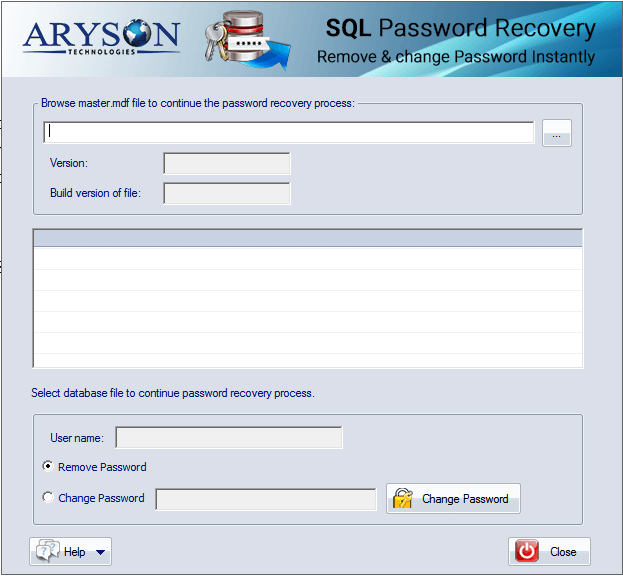 SQL Password Recovery