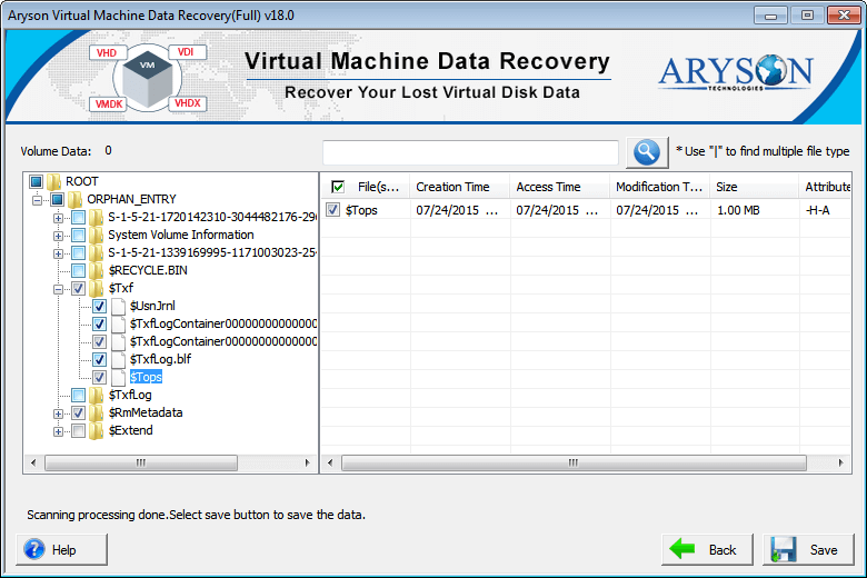 Virtual Machine Data Recovery