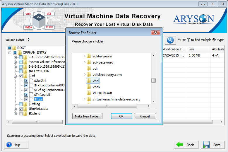 Virtual Machine Data Recovery