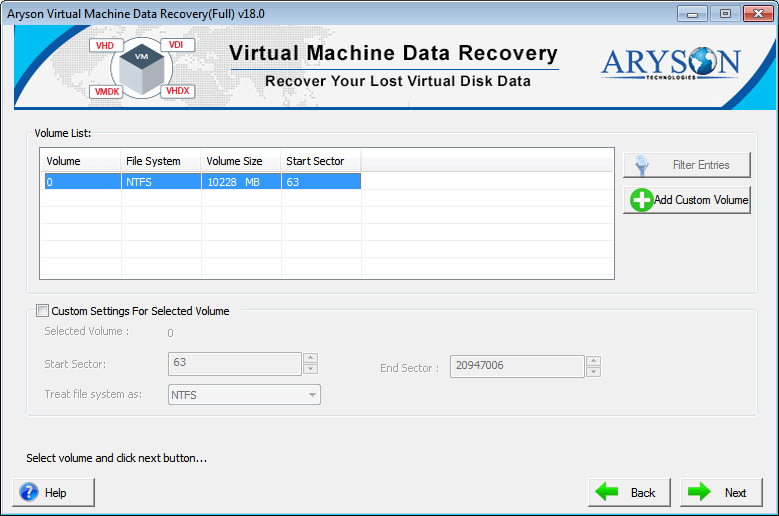 Virtual Machine Data Recovery