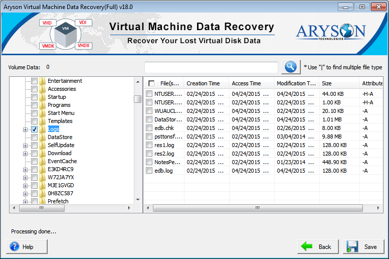 Virtual Machine Data Recovery