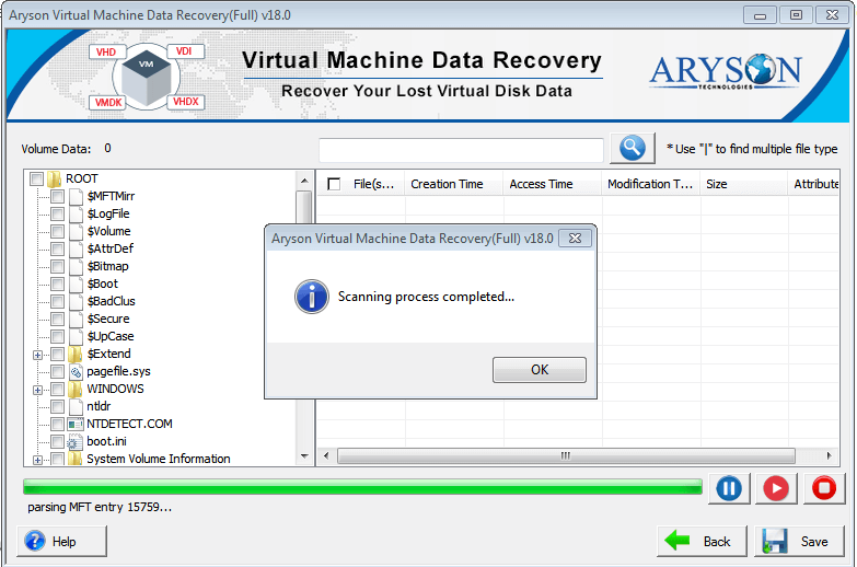 Virtual Machine Data Recovery