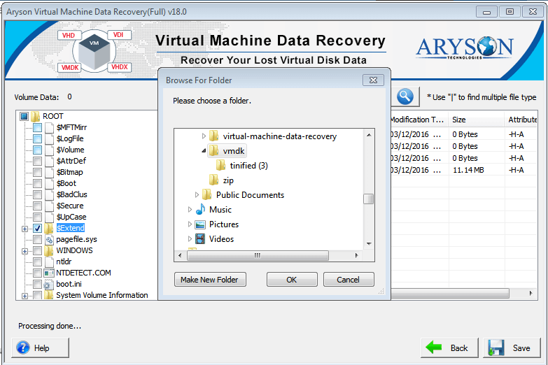 Virtual Machine Data Recovery