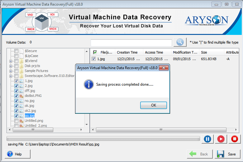 Virtual Machine Data Recovery