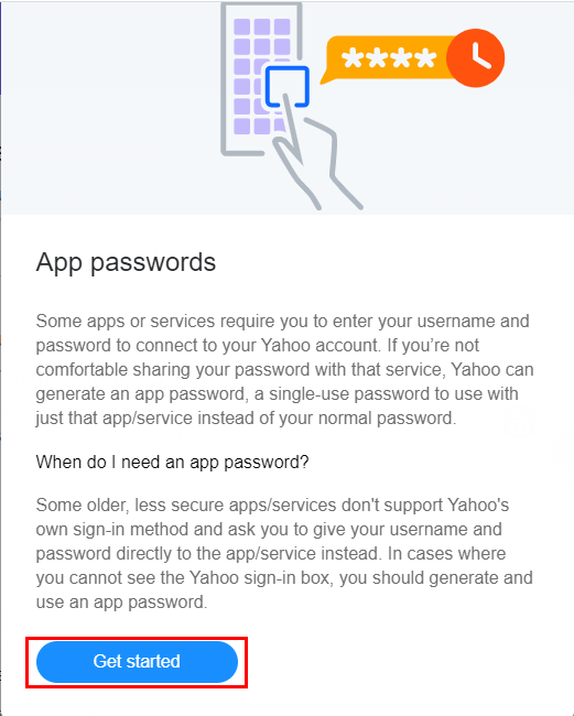 Create and manage app password