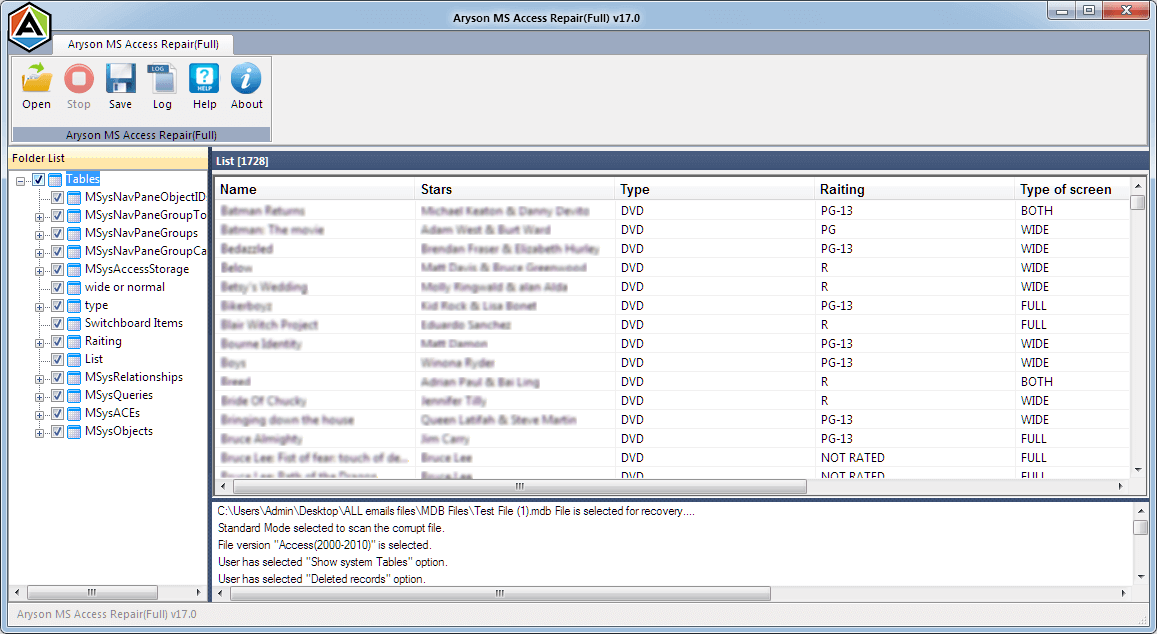 repair Access database