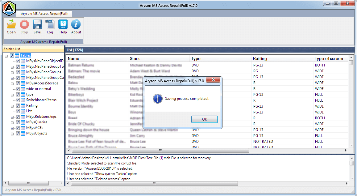 repair Access database