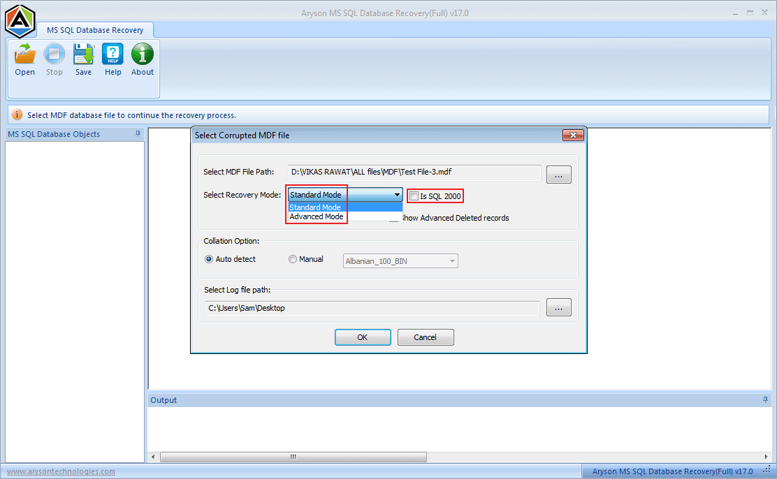 sql database recovery