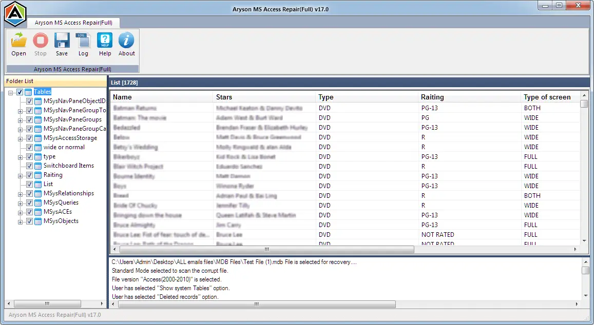 Access Database Recovery