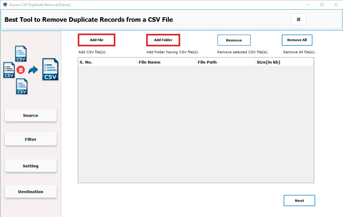 CSV Duplicate Remover