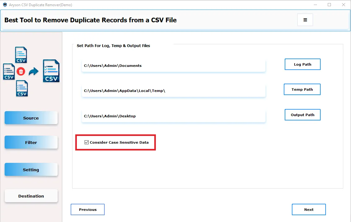 CSV Duplicate Remover