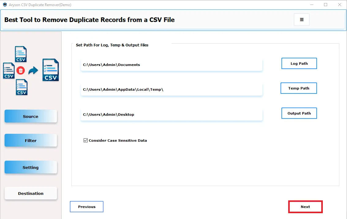 CSV Duplicate Remover