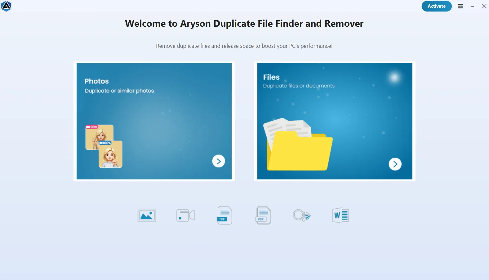 Aryson Duplicate finder Guide