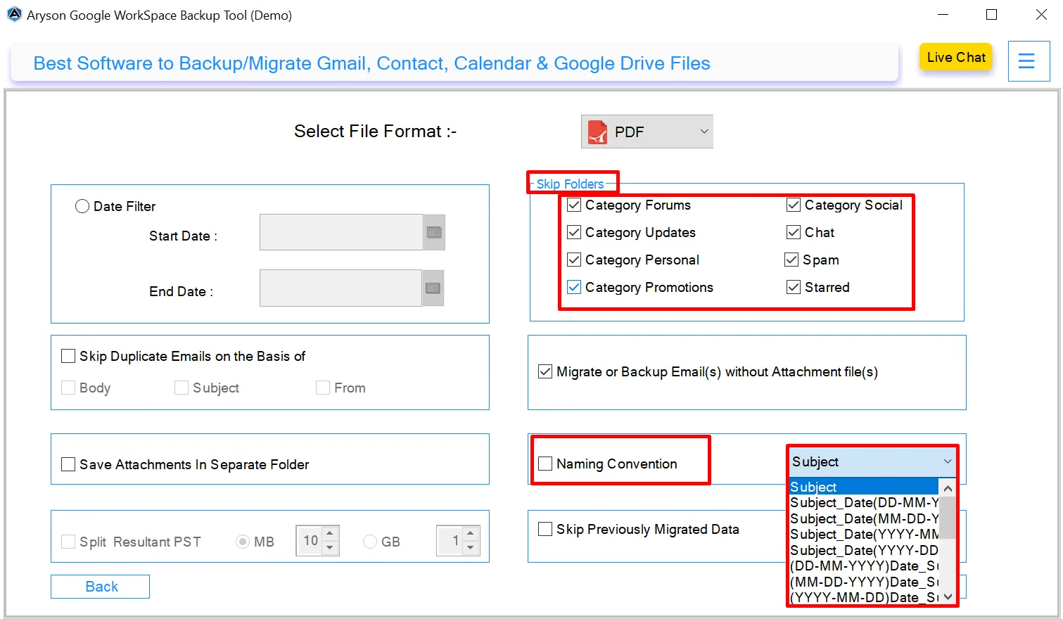 How to Use the Aryson Google Workspace Backup Tool Utility
