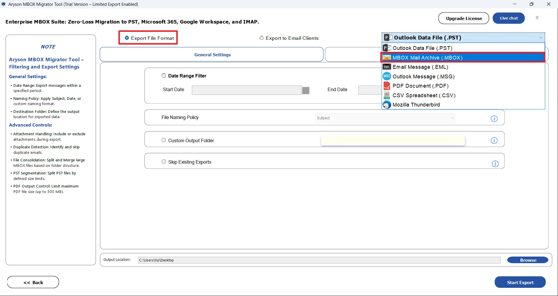 Migration Options