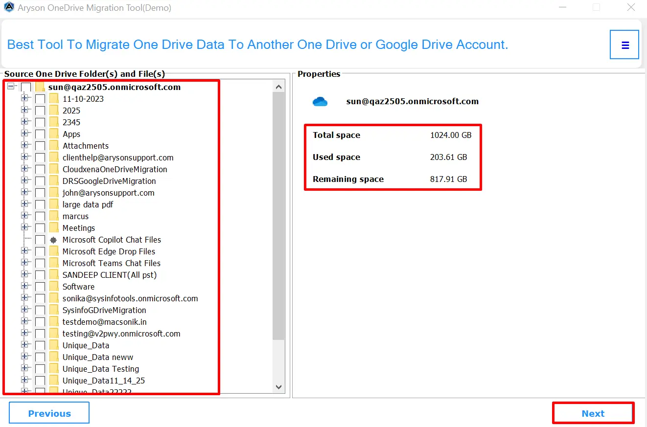 OneDrive Folder Preview & Storage Overview