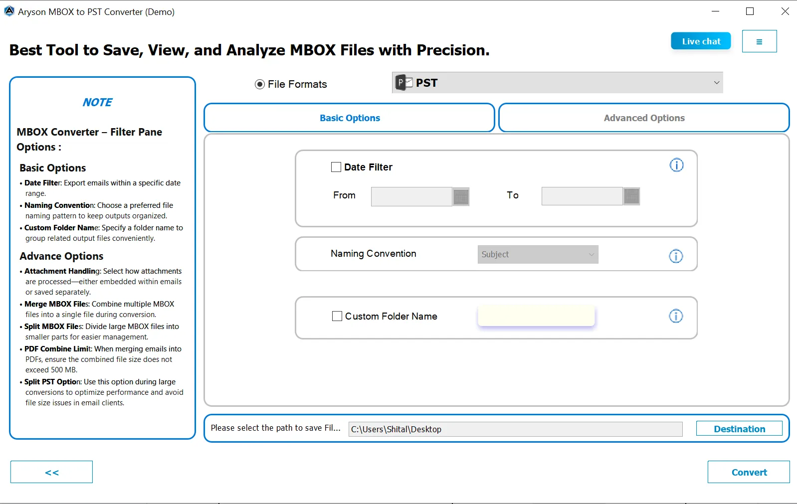 How to Use Aryson MBOX to Outlook PST Converter