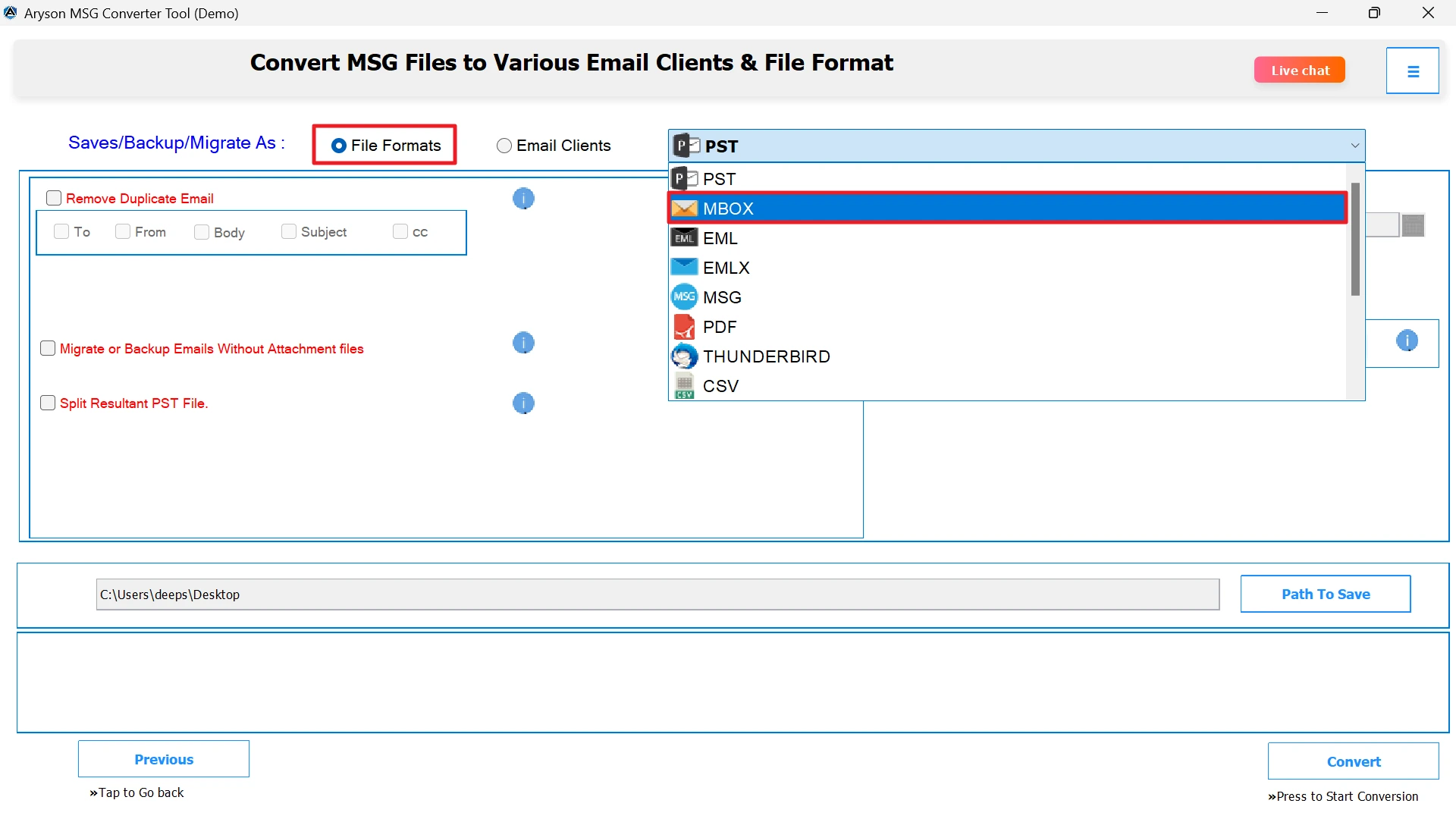 Screenshot