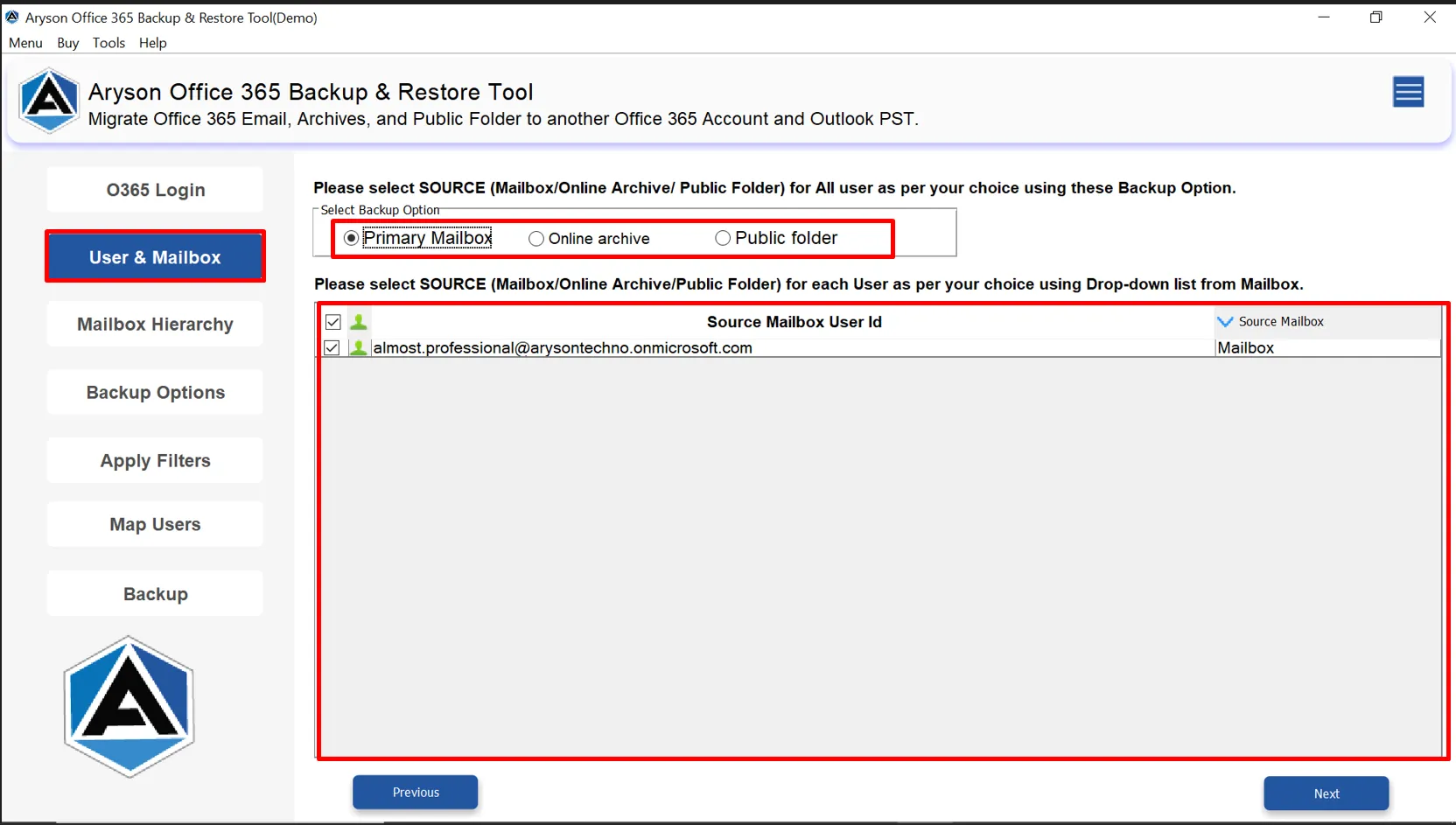 How to Use the Aryson MBOX Migrator Utility