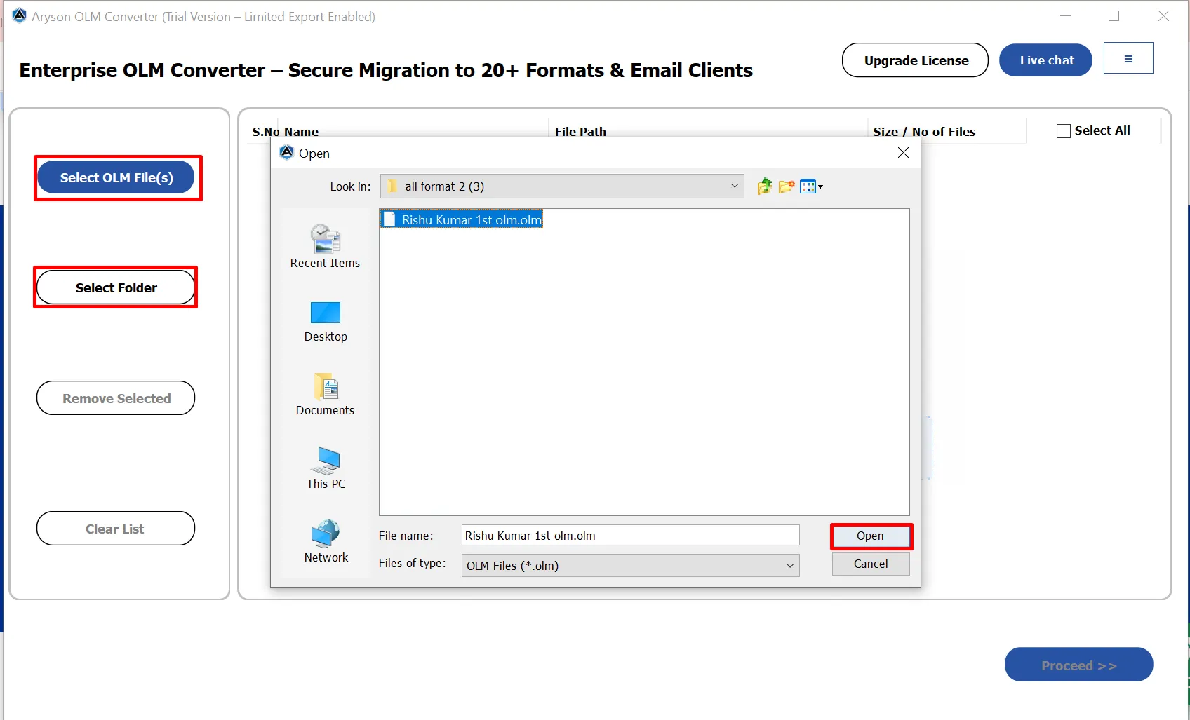 How to Use the Aryson OML Converter Tool