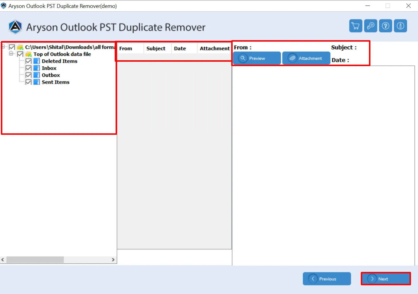 How to Use Aryson Outlook Duplicate Remover