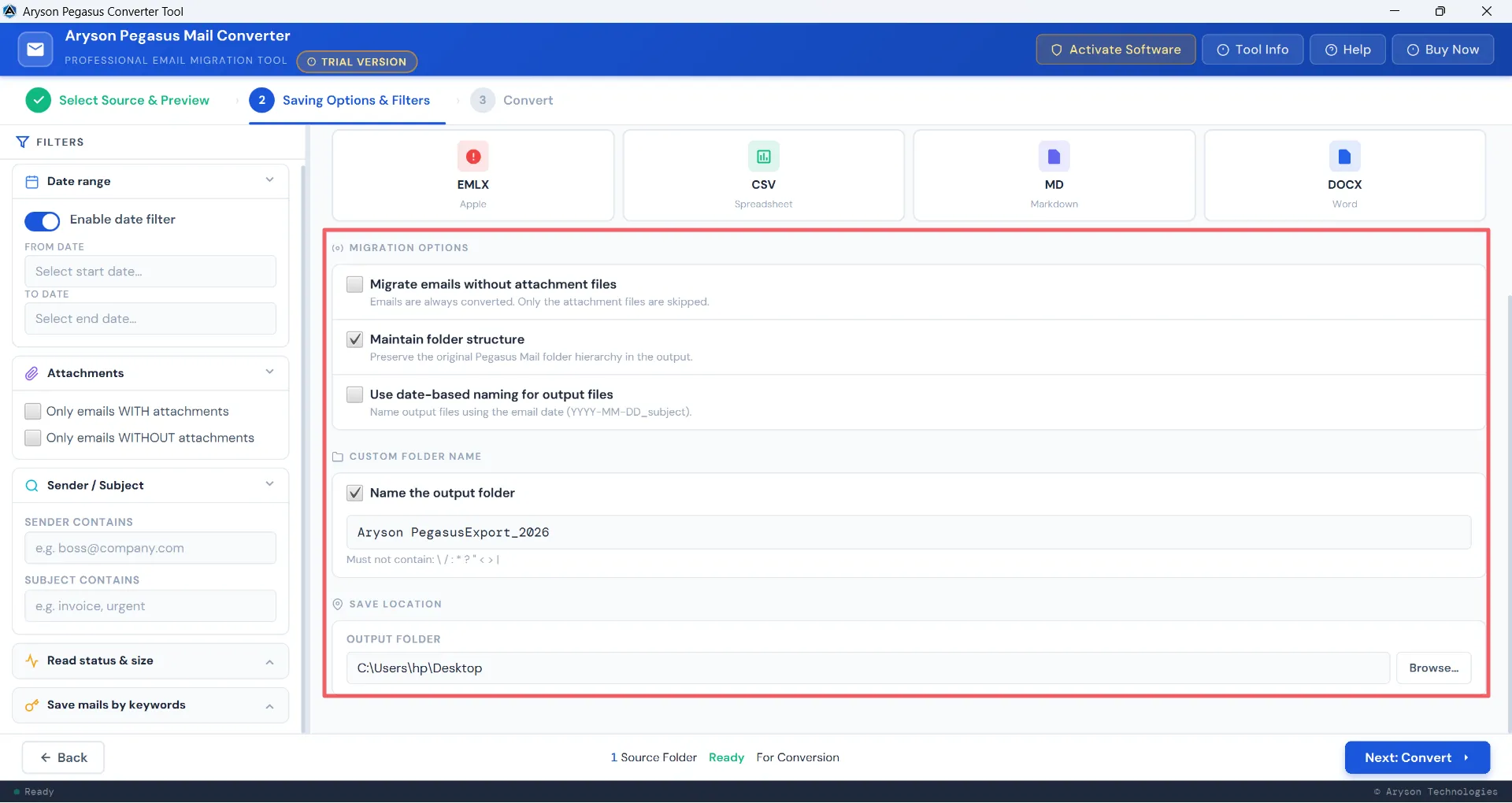 Migration Options