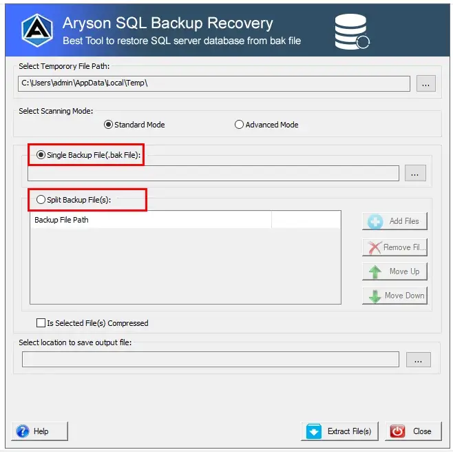 SQL Backup Recovery