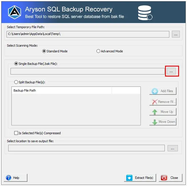 SQL Backup Recovery