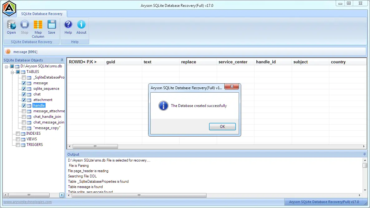 SQLite Database Recovery