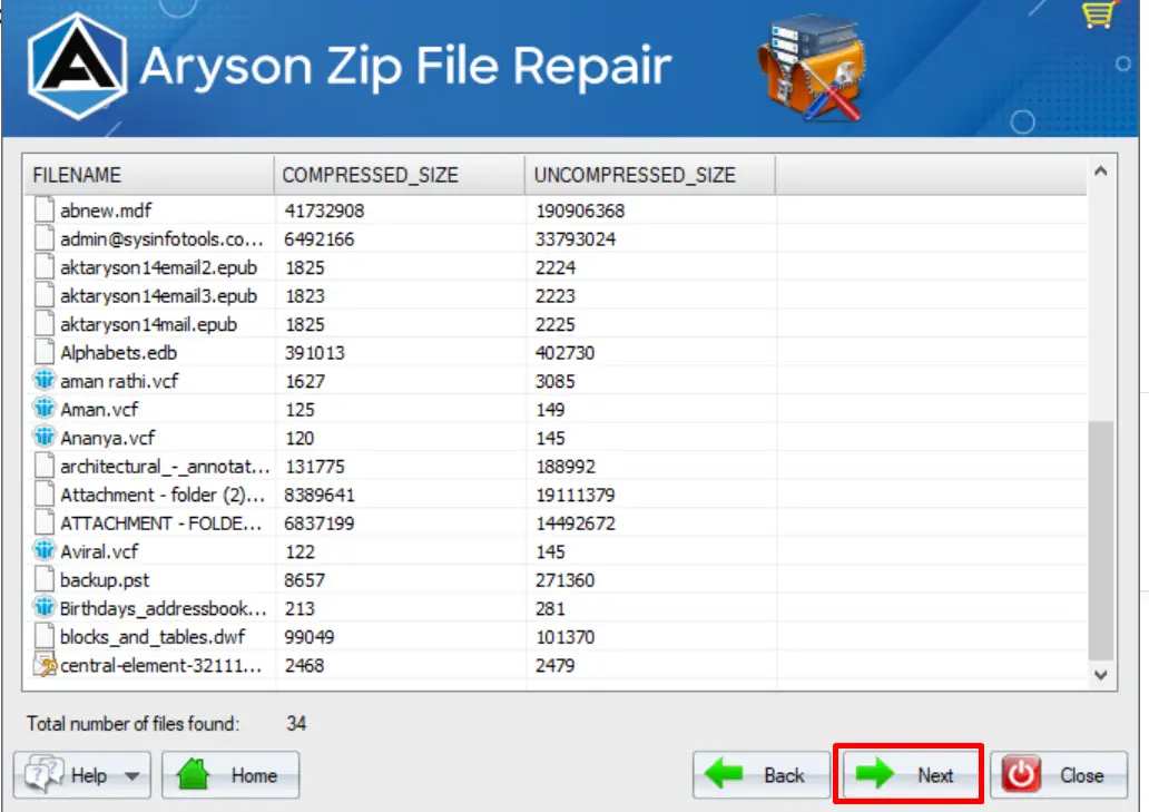 How to Use the Aryson ZIP File Repair Utility