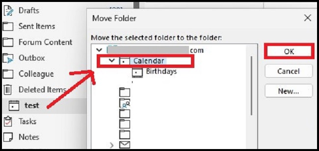Choose Calendar For Restore