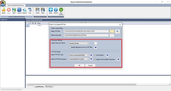 Choose the Recovery Option